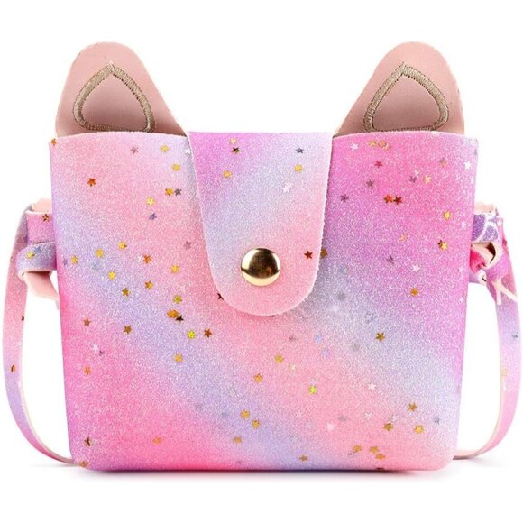 Adorable Kids Cat Purse with Adjustable Strap - Perfect for Little Fashionistas - Picture 3 of 5